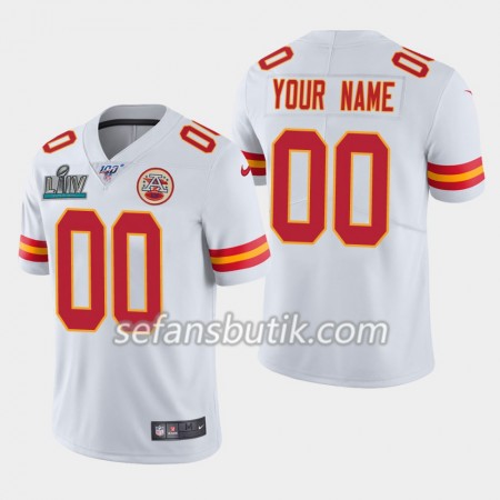Kansas City Chiefs Tröjor Custom Nike Vit 2020 Super Bowl LIV - Herr Kansas City Chiefs Tröjor Custom Nike Vit 2020 Super Bowl LIV - Herr